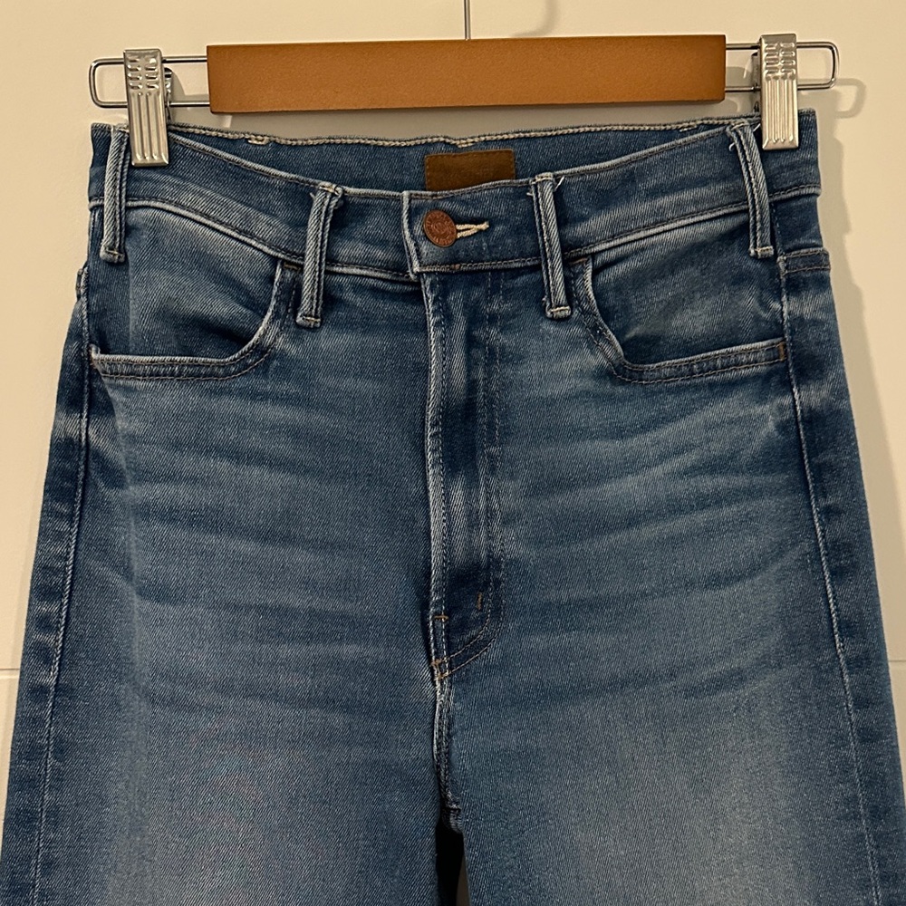 MOTHER High Rise Blue Jeans